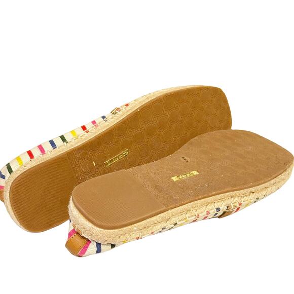Louise et Cie Espadrille Adige Striped Pineapple Colorful Flat Slip On Shoes 8.5 - Picture 7 of 9